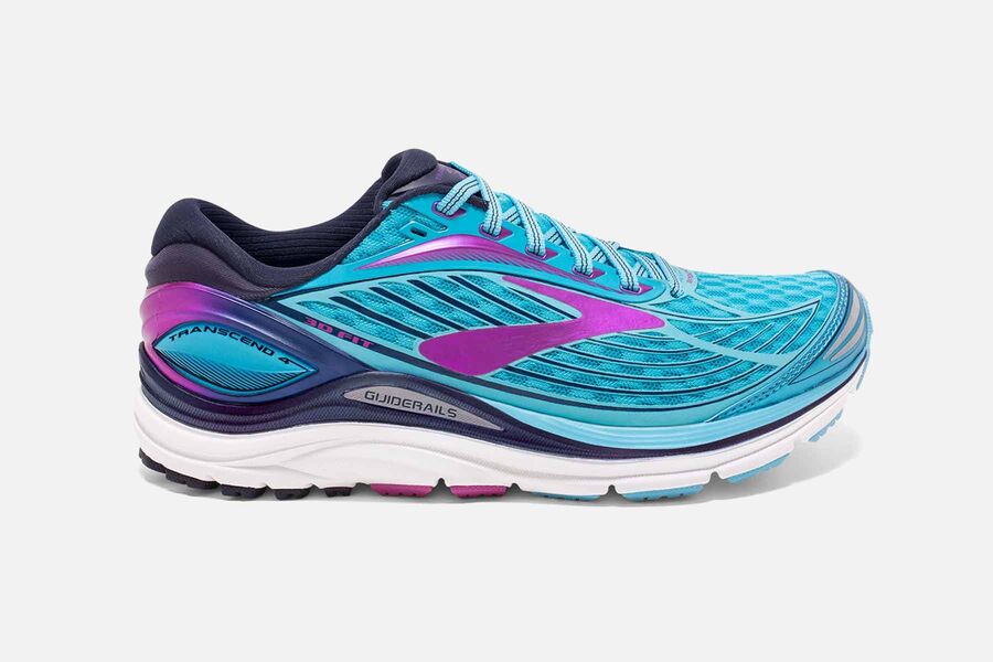 Brooks Damen Transcend 4 Laufschuhe Blau Sale 896-902368